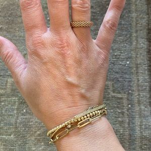 Tiffany & Co somerset rose gold mesh ring